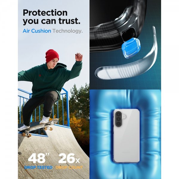 Spigen Samsung Galaxy A57 Deksel Liquid Crystal Crystal Clear