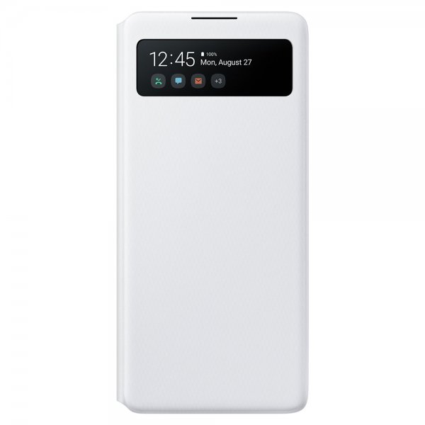 Samsung Original Galaxy A71 Etui S View Wallet Cover Hvit