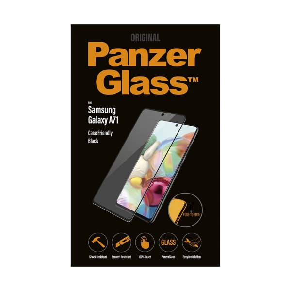 PanzerGlass Samsung Galaxy A71 Skjermbeskytter CaseFriendly Edge-to-Edge