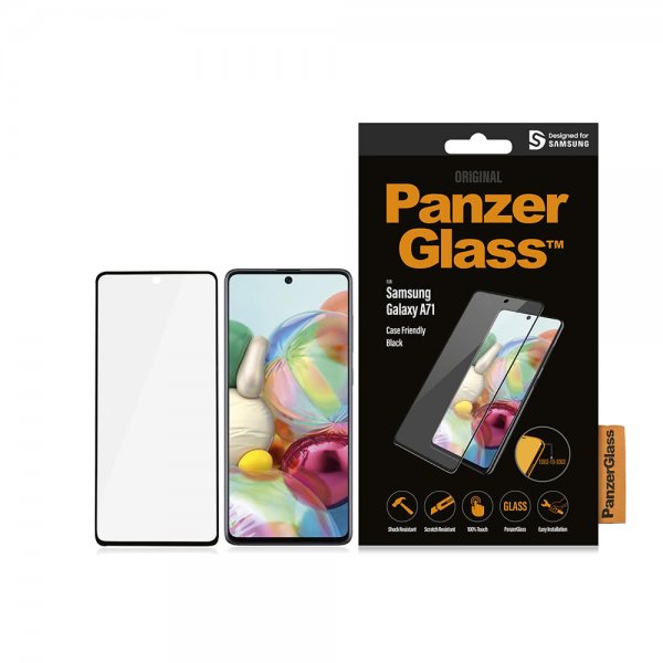 PanzerGlass Samsung Galaxy A71 Skjermbeskytter CaseFriendly Edge-to-Edge