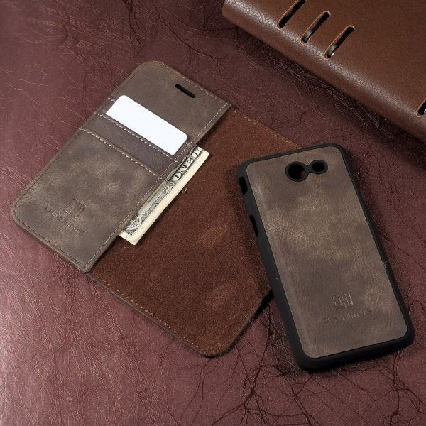 Samsung Galaxy J3 2017 Etui Litchi Svart