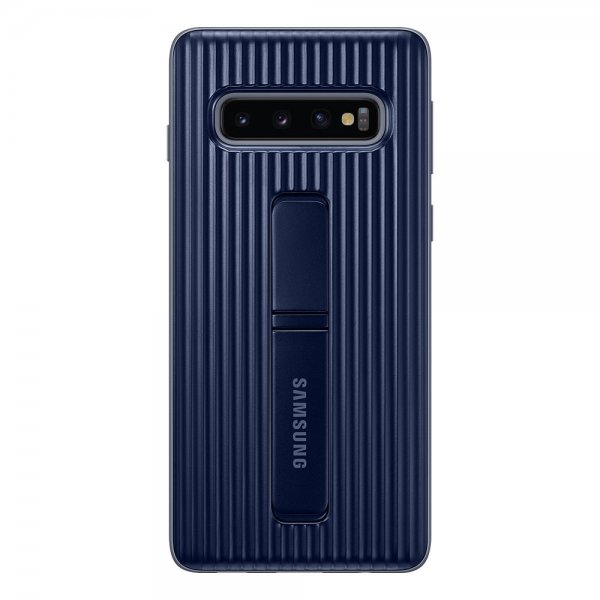 Samsung Original Galaxy S10 Deksel Protective Stand Cover Mörkblå