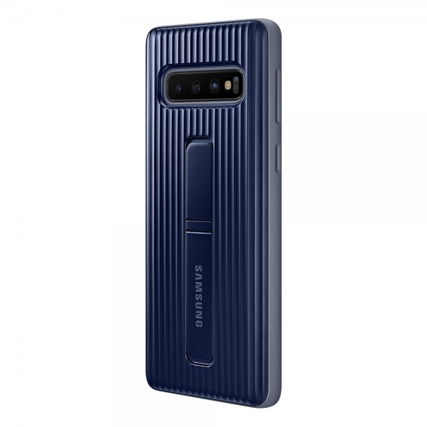Samsung Original Galaxy S10 Deksel Protective Stand Cover Mörkblå