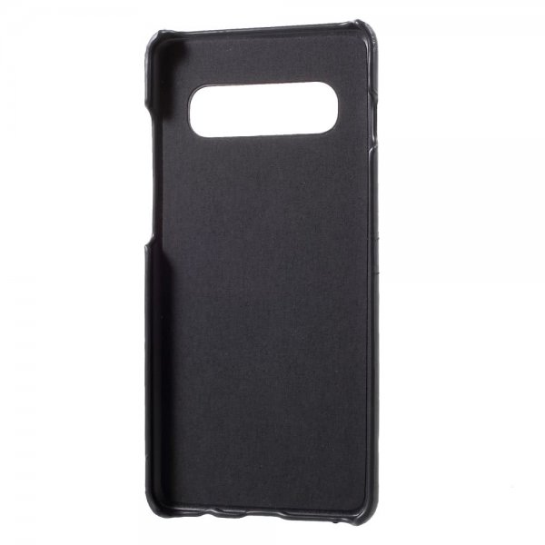 Samsung Galaxy S10 Deksel PU-skinn Kortlomme Svart