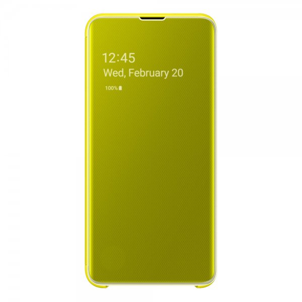 Samsung Original Galaxy S10E Etui Clear View Cover Gul