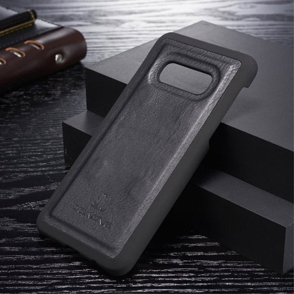 Dg.Ming Samsung Galaxy S10E Plånboksetui Löstagbart Deksel Svart