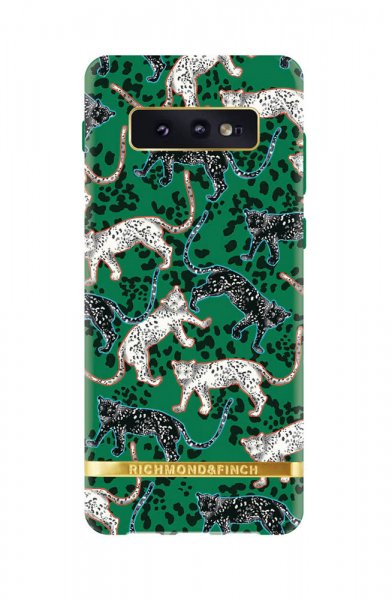 Richmond & Finch Samsung Galaxy S10E Deksel Green Leopard