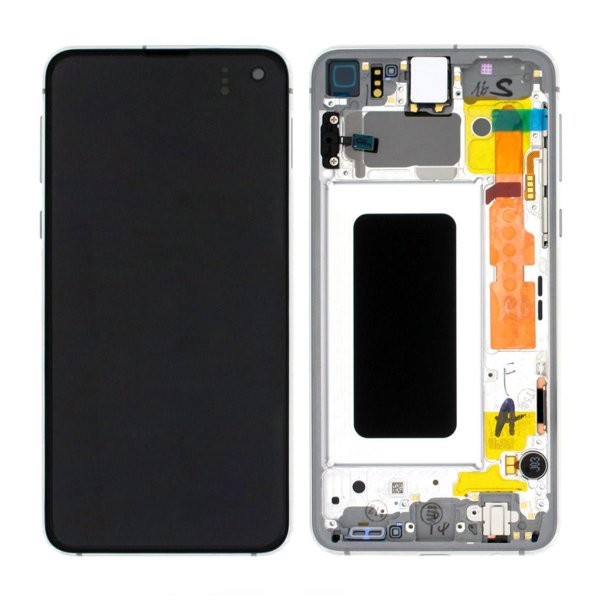 Samsung Samsung Galaxy S10e (SM-G970F) Skjerm med LCD Display Original - Hvit