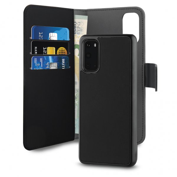 Puro Samsung Galaxy S20 Etui Wallet Detachable 2 in 2 Svart