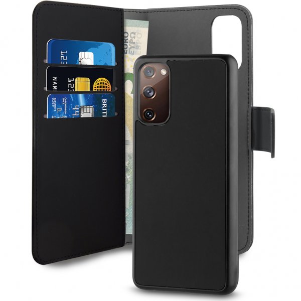 Puro Samsung Galaxy S20 FE Etui Wallet Detachable 2 in 2 Svart