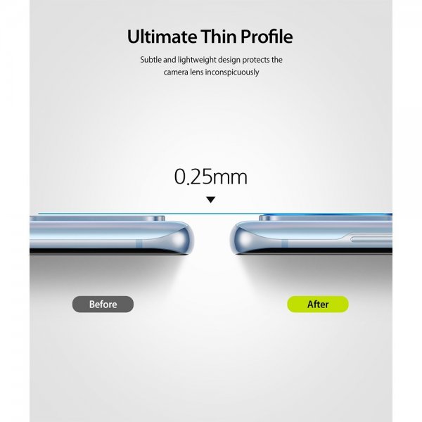 Ringke Samsung Galaxy S20 Kamerabeskytter Camera Protector Glass 3-pack