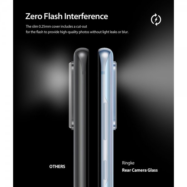 Ringke Samsung Galaxy S20 Kamerabeskytter Camera Protector Glass 3-pack
