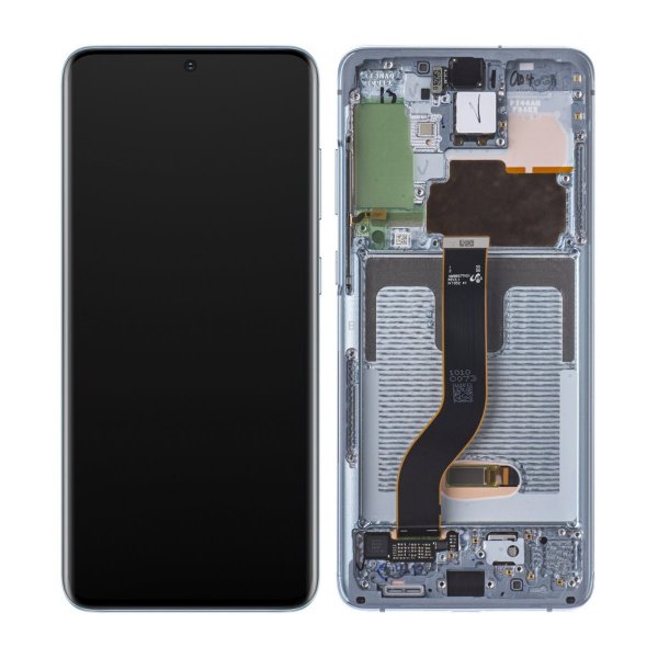Samsung Samsung Galaxy S20 Plus 4G/5G (G985/G986) Skjerm med LCD Display Original - Lyseblå
