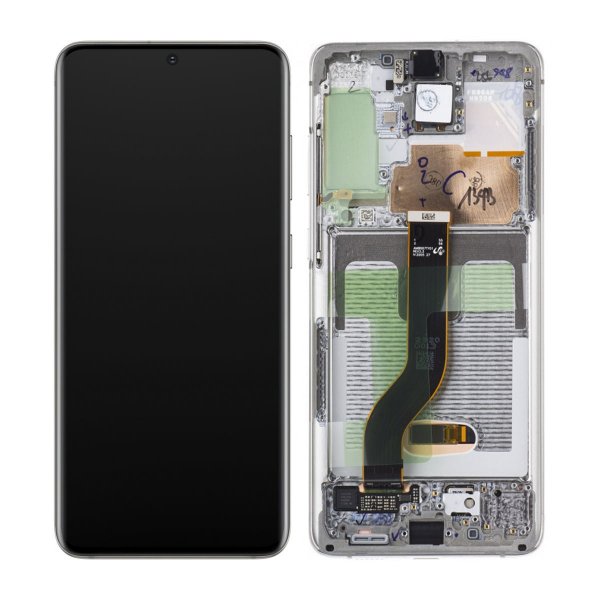 Samsung Samsung Galaxy S20 Plus 4G/5G (G985/G986) Skjerm med LCD Display Original - Hvit