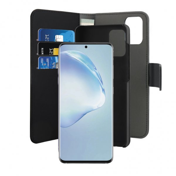 Puro Samsung Galaxy S20 Plus Etui Wallet Detachable 2 in 2 Svart