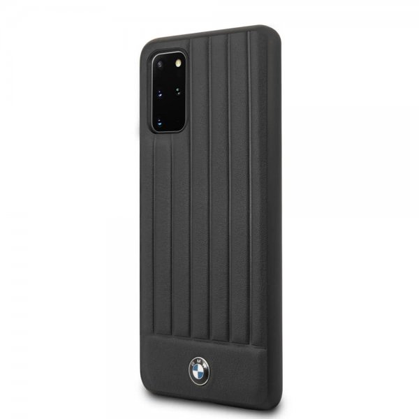 BMW Samsung Galaxy S20 Plus Deksel Leather Lines Svart