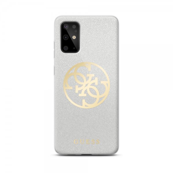 Guess Samsung Galaxy S20 Deksel Glitter Circle Grå