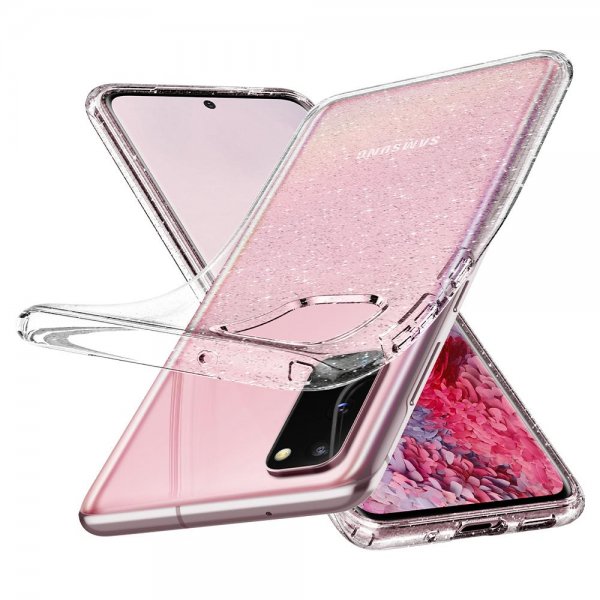 Spigen Samsung Galaxy S20 Deksel Liquid Crystal Glitter Crystal Quartz