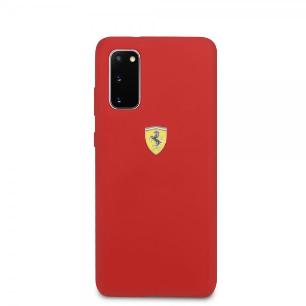 Ferrari Samsung Galaxy S20 Deksel med Logo Rød