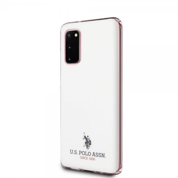 U.S. Polo Samsung Galaxy S20 Deksel med Logo Hvit