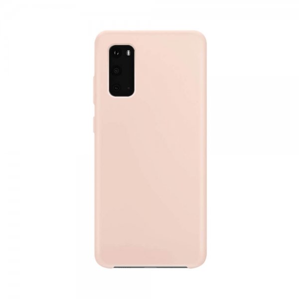 Xqisit Samsung Galaxy S20 Deksel Silikoni Case Rosa