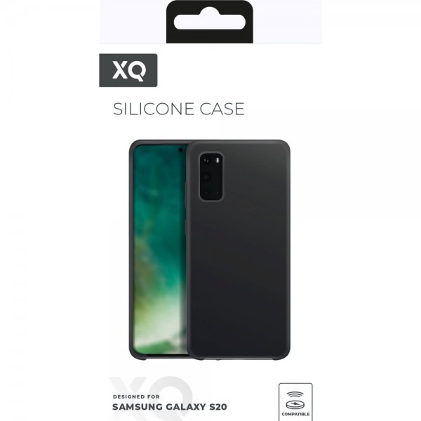 Xqisit Samsung Galaxy S20 Deksel Silikoni Case Svart