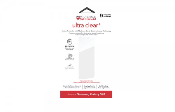 Zagg InvisibleShield Samsung Galaxy S20 Skjermbeskytter Ultra Clear+