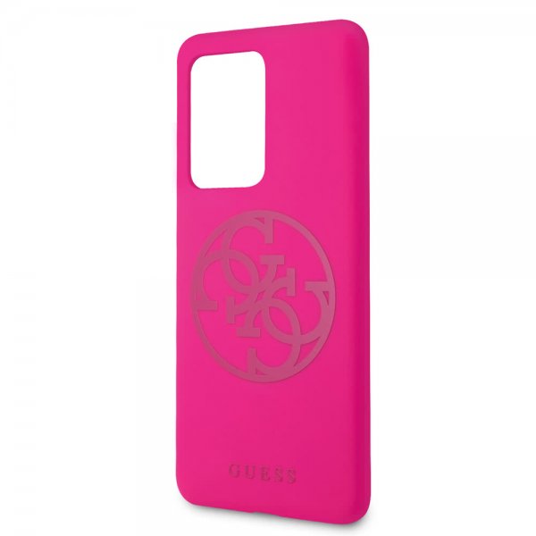 Guess Samsung Galaxy S20 Ultra Deksel med Logo Magenta