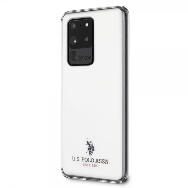 U.S. Polo Samsung Galaxy S20 Ultra Deksel med Logo Hvit