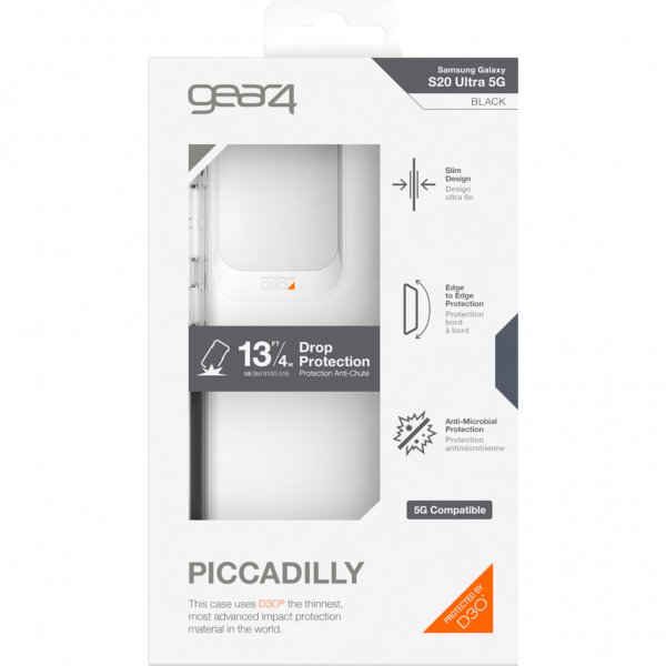 Gear4 Samsung Galaxy S20 Ultra Deksel Piccadilly Svart