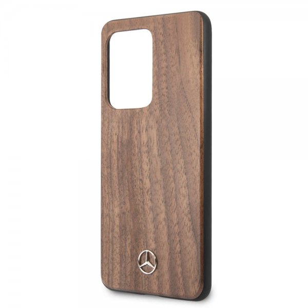 Mercedes Benz Samsung Galaxy S20 Ultra Deksel Wood Line Brun
