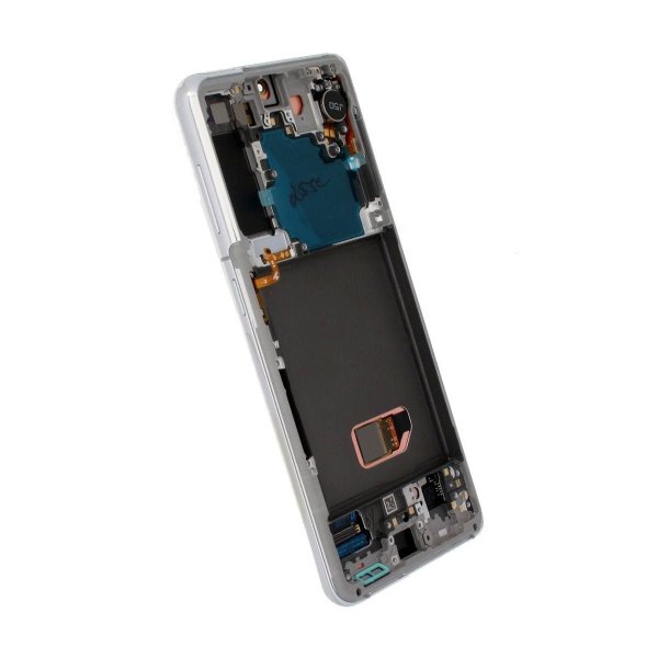 Samsung Samsung Galaxy S21 5G Skjerm med LCD Display Original - Hvit