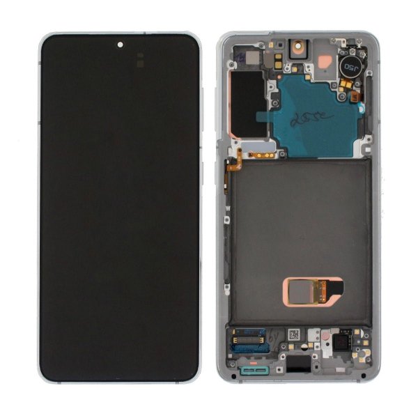Samsung Samsung Galaxy S21 5G Skjerm med LCD Display Original - Hvit