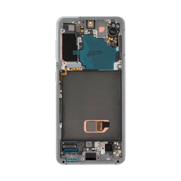 Samsung Samsung Galaxy S21 5G Skjerm med LCD Display Original - Hvit
