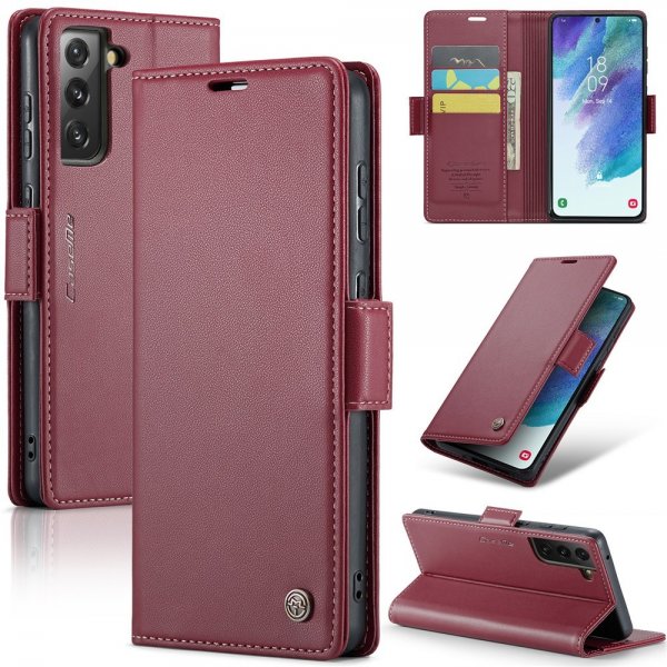 CaseMe Samsung Galaxy S21 FE Etui 023 Series Rød