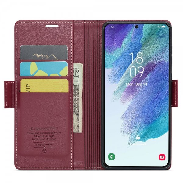 CaseMe Samsung Galaxy S21 FE Etui 023 Series Rød