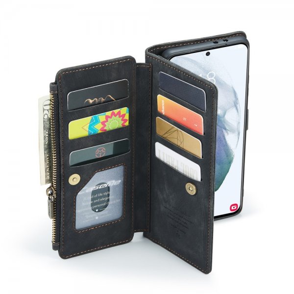 CaseMe Samsung Galaxy S21 FE Etui C30 Series Svart