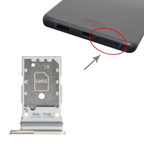 Samsung Galaxy S21 FE SIM-kortholder - Hvit