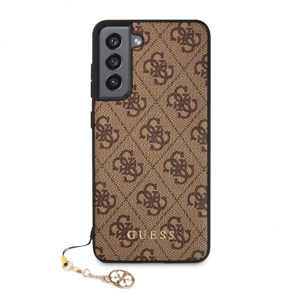 Guess Samsung Galaxy S21 FE Deksel 4G Charms Brun