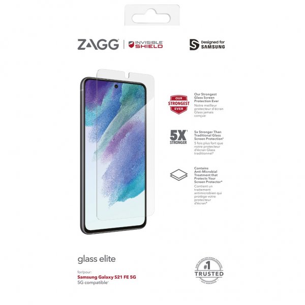 Zagg InvisibleShield Samsung Galaxy S21 FE Skjermbeskytter Glass Elite