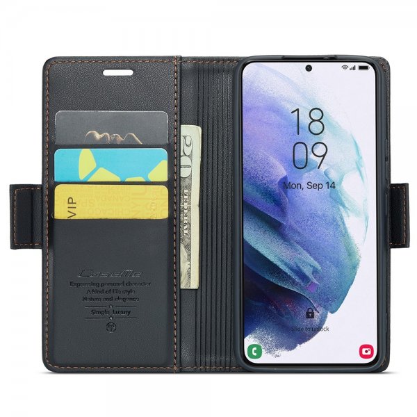 CaseMe Samsung Galaxy S21 Etui 023 Series Svart