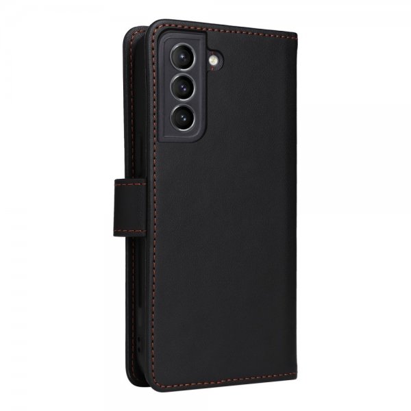 Betopnice Samsung Galaxy S21 Etui Avtagbart Deksel 005 Svart