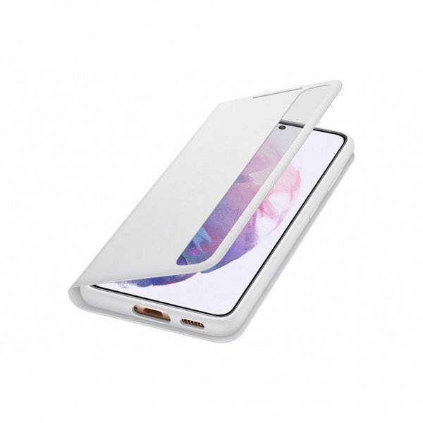 Samsung Original Galaxy S21 Etui Smart Clear View Cover Lysegrå