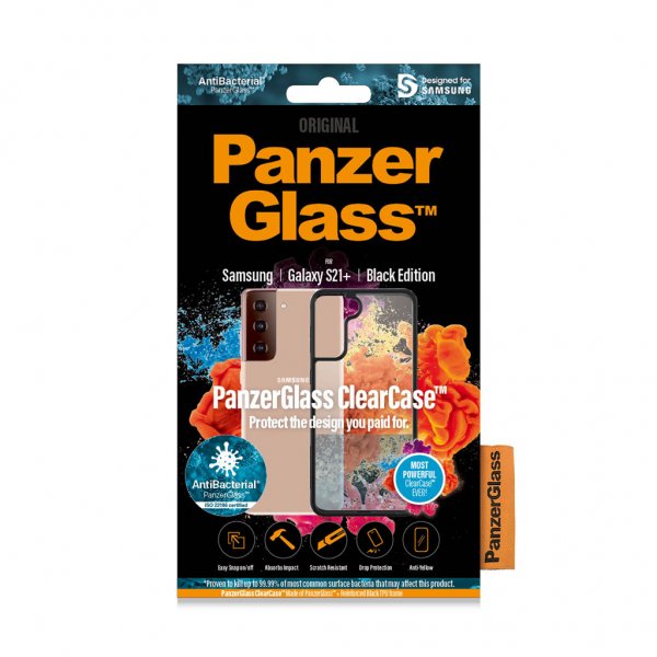 PanzerGlass Samsung Galaxy S21 Plus Deksel ClearCase Black Edition