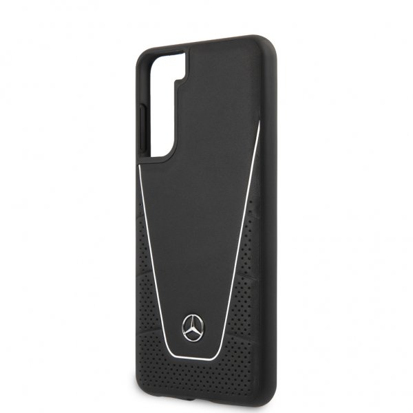 Mercedes Benz Samsung Galaxy S21 Plus Deksel Logo Perforert Dynamic Svart