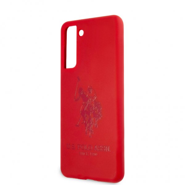 U.S. Polo Samsung Galaxy S21 Plus Deksel med Logo Rød