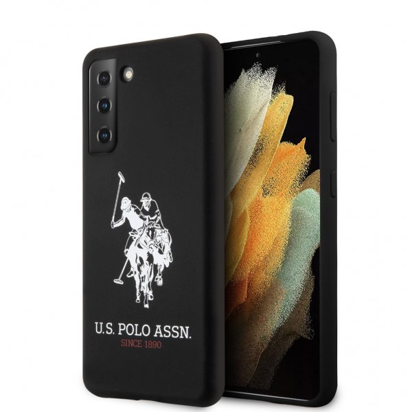 U.S. Polo Samsung Galaxy S21 Plus Deksel med Logo Svart