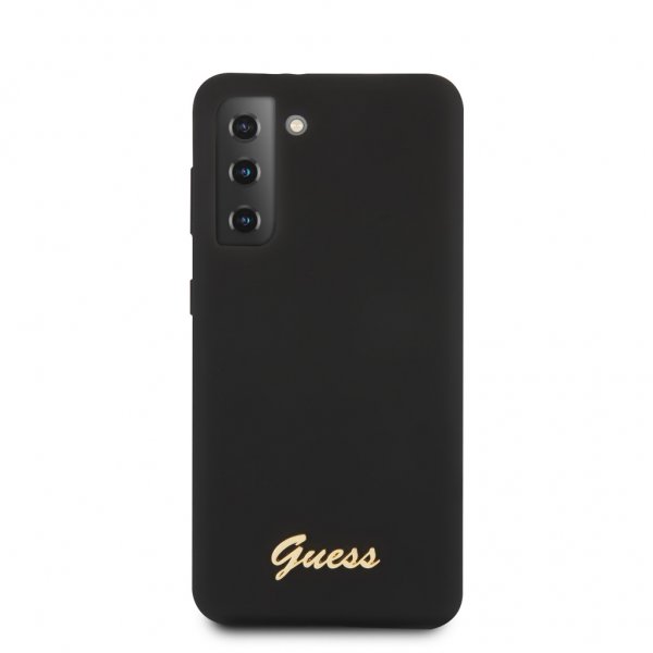 Guess Samsung Galaxy S21 Plus Deksel Metal Logo Svart