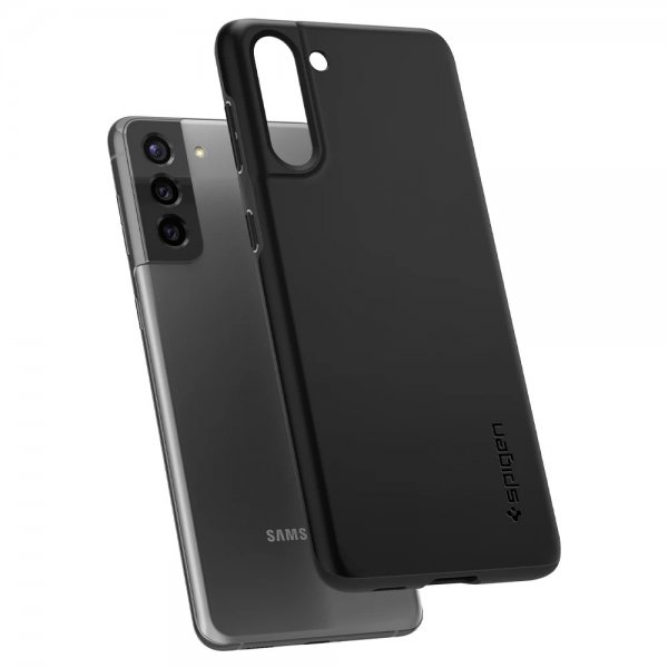 Spigen Samsung Galaxy S21 Plus Deksel Thin Fit Svart