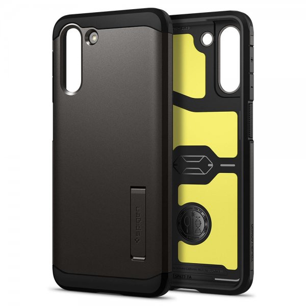 Spigen Samsung Galaxy S21 Plus Deksel Tough Armor Gunmetal